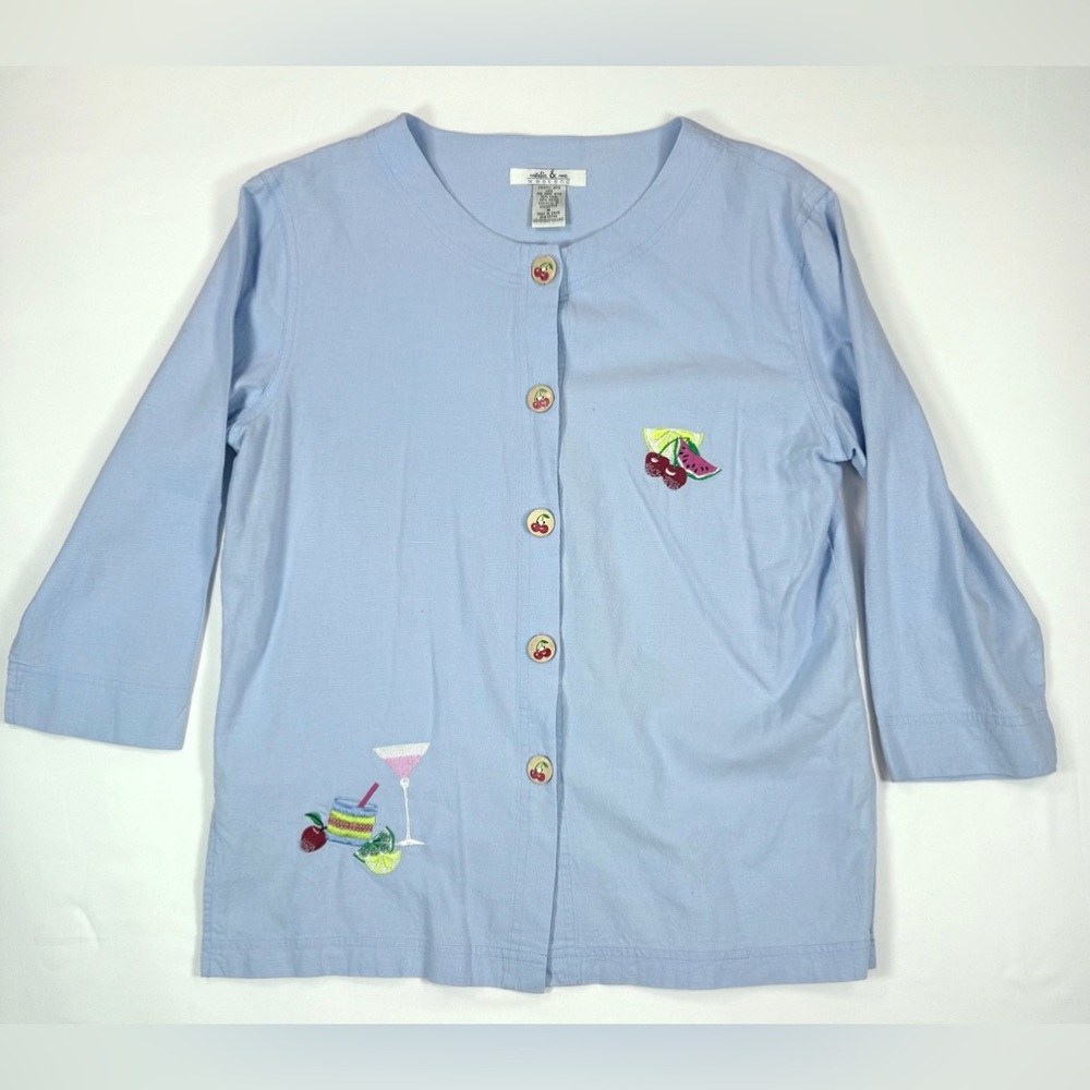 VINTAGE NATALIE & ME WEEKEND Martini Linen‎ Cottagecore Vacation Summer Medium